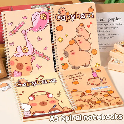36PCS Lightweight Adorable Capybara Stationery Set - Kawaii College School Supplies, Back to School Stuff with Pencil Case, Gel Pens, Mechanical Pencils, Stickers, Pins, Notebooks, Sticky Notes - Office Accessories, Teen Girl Gifts,back to school shopping