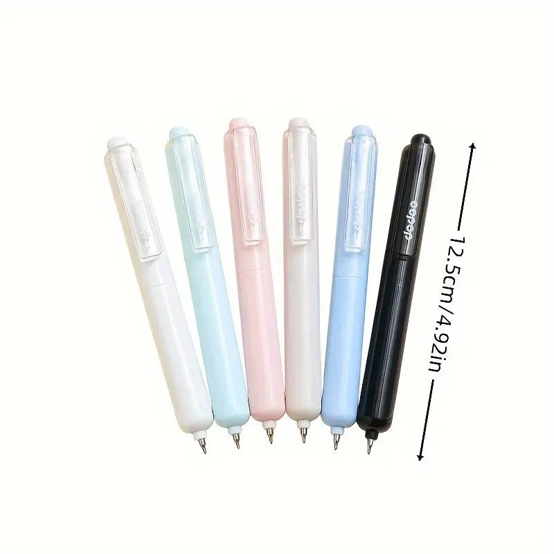 4 Pcs Portable Retractable Gel Pens, Cool Pens, Drop-Resistant Quick-Drying, Business Signature Pens for Students & Office Workers, Aesthetic Candy Color Series