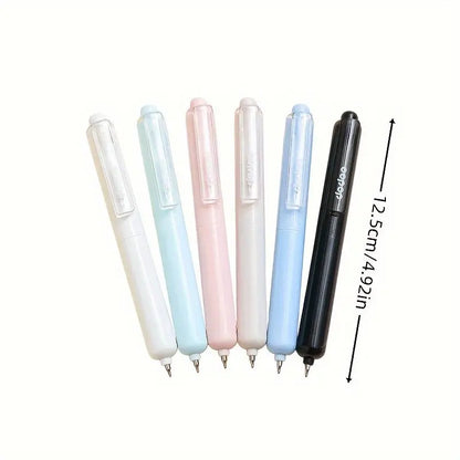 4 Pcs Portable Retractable Gel Pens, Cool Pens, Drop-Resistant Quick-Drying, Business Signature Pens for Students & Office Workers, Aesthetic Candy Color Series