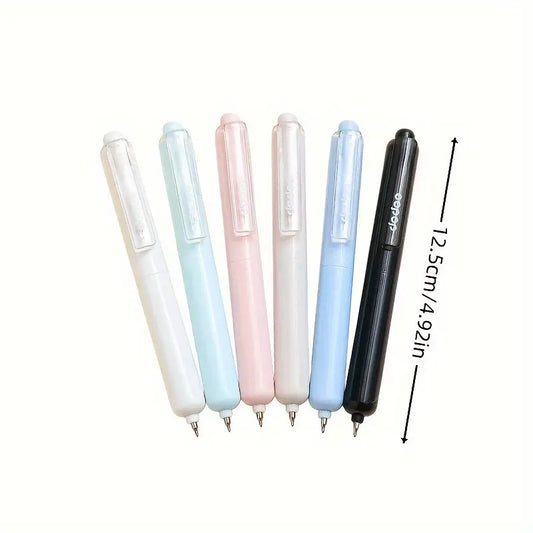 4 Pcs Portable Retractable Gel Pens, Cool Pens, Drop-Resistant Quick-Drying, Business Signature Pens for Students & Office Workers, Aesthetic Candy Color Series