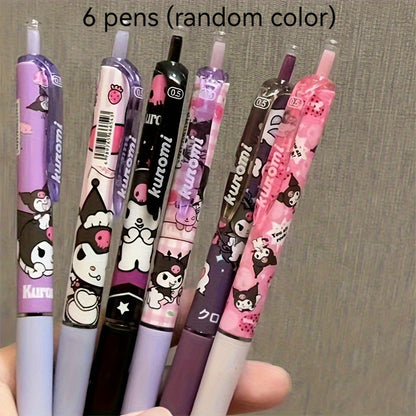 [Hello Kitty Gel Pen] Sanrio Hello Kitty Kurumi ST Quick-Drying Click Pen, Cartoon Gel Pen, Random Pattern