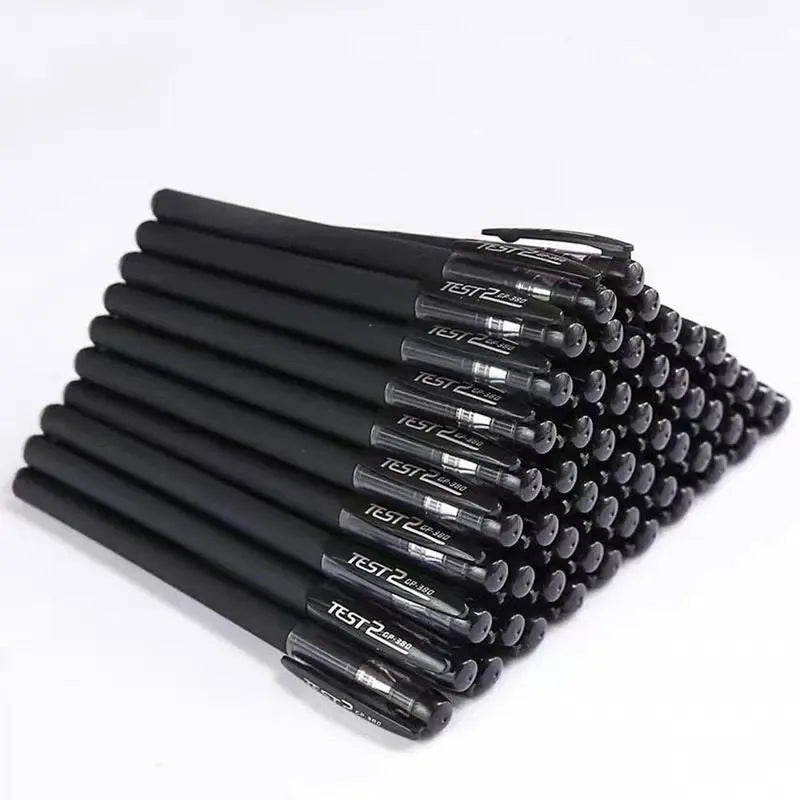 24Pcs Black Gel Pens, Minimalist Fine Point Pens for Smooth Writing, School Office Stationery Supplies, Note Taking Pens, Business Signature Pens, Student Writing Pens, Teacher Gifts