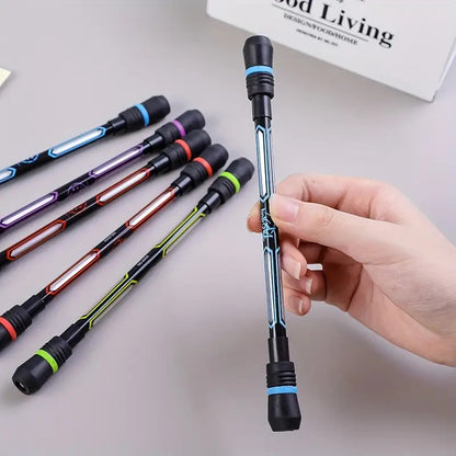 2/8pcs Cool Internet Hot Spinning Pens, Flexible Hand Training, Anti-Drop And Non-Slip with Writing Function - Balance Spinning Pencil, Random Colors