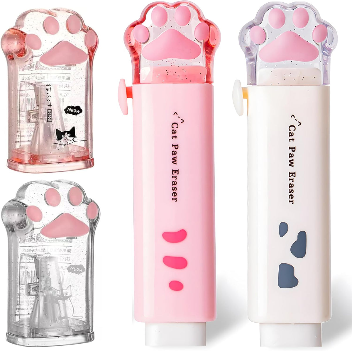 4Pcs Cute Stationery Set,Kawaii School Supplies