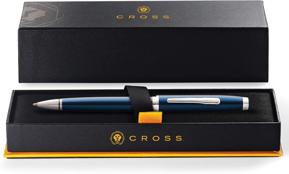 Cross Coventry Blue Lacquer Ballpoint Pen, Medium Point, Black Ink