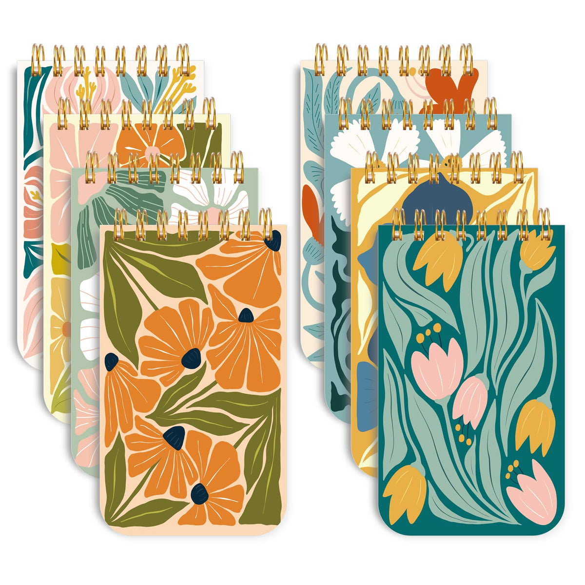 Thboxes Pocket Notebooks 8 Pack, 3x5 Inch Mini Pads Spiral, Macaron Colors