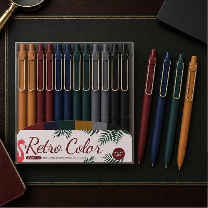WY WENYUAN Metal Ballpoint Pens, 1.0mm Smooth Writing Black Ink, Aesthetic Metallic Pen with Clip, Elegant Office School Gift Pen for Teachers, Women, Coworkers, Journaling Note Taking