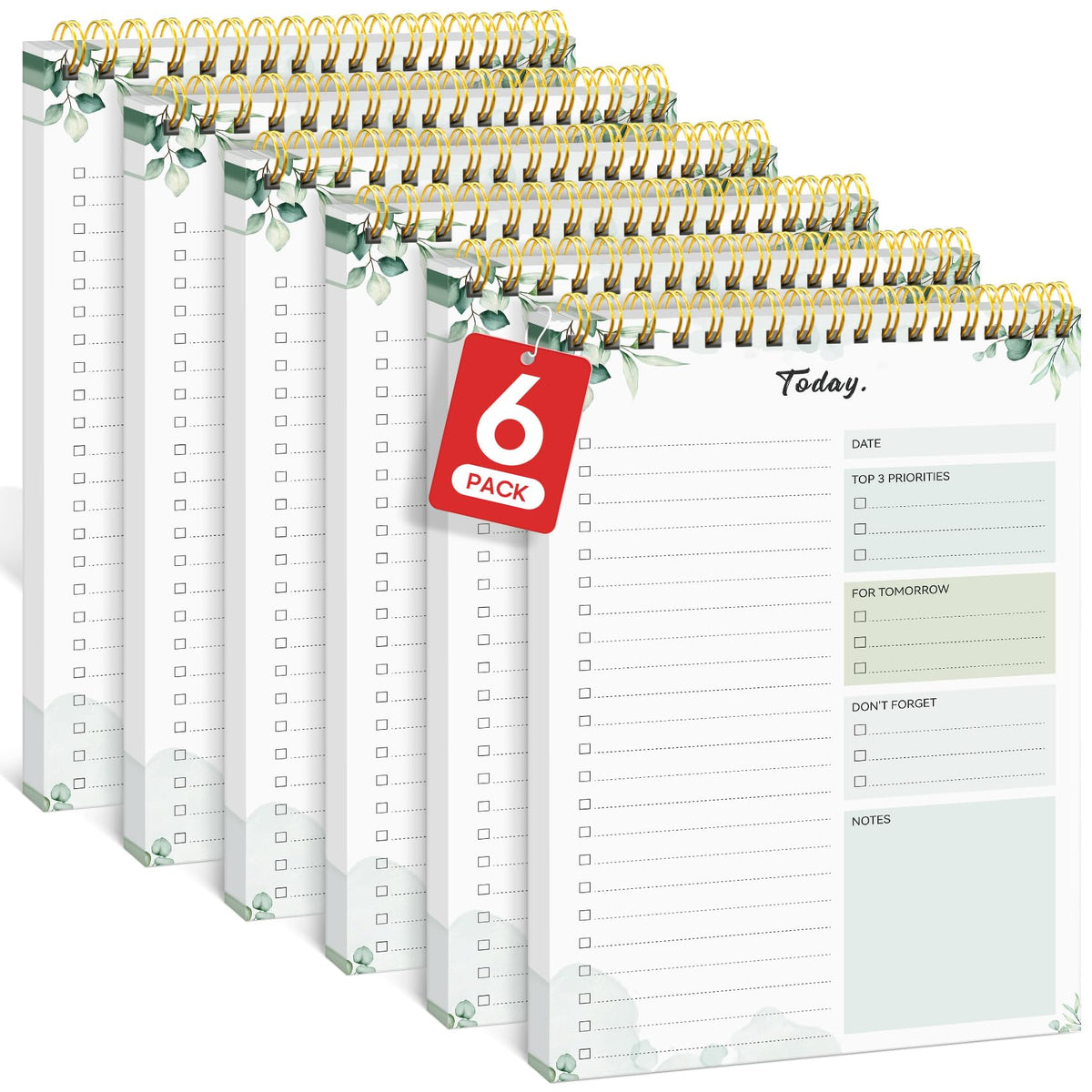 Taja To Do List Notepad, Undated Daily Planner for Work and Goal Setting