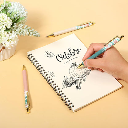 Mr. Pen- Luxury Floral Pen Set, 3 pcs, Black Ink Ballpoint Pens, Floral Pen