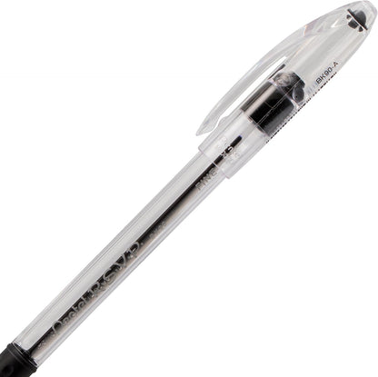 Pentel RSVP Ballpoint Pen, (0.7mm), Fine Line, Black Ink, Pack of 5 (BK90PF5A)