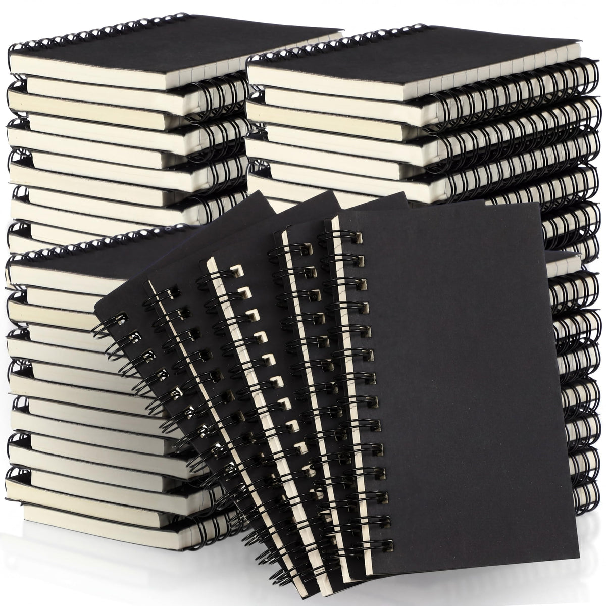 Jutom 18 Pcs Small Spiral Notebook Memo Pad 3x5, Orange