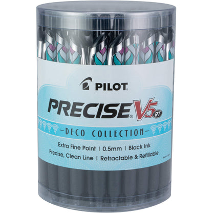 PILOT Pen 26095 Precise V5 RT Refillable & Retractable Premium Rolling Ball Pens, Extra Fine Point (0.5mm), Assorted Colors, 7 count