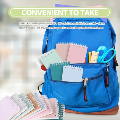 Ddaowanx Small Notebooks,Cute 3x5 Pocket Spiral Notepads With Lined Pages