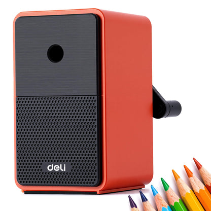 Deli Manual Pencil Sharpene, Brown