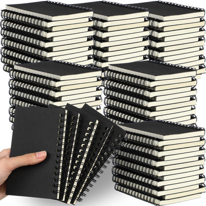 Jutom 18 Pcs Small Spiral Notebook Memo Pad 3x5, Orange
