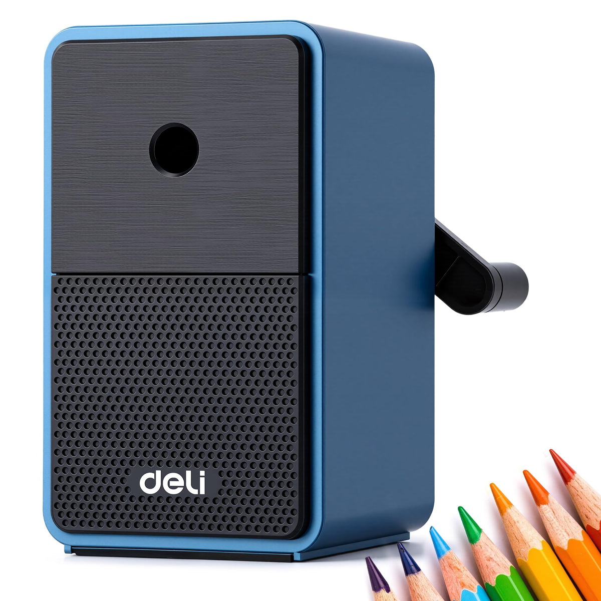 Deli Manual Pencil Sharpene, Brown