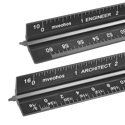 Architectural Scale Ruler, Imperial Measurements 12''
