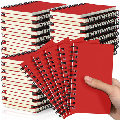 Jutom 18 Pcs Small Spiral Notebook Memo Pad 3x5, Orange