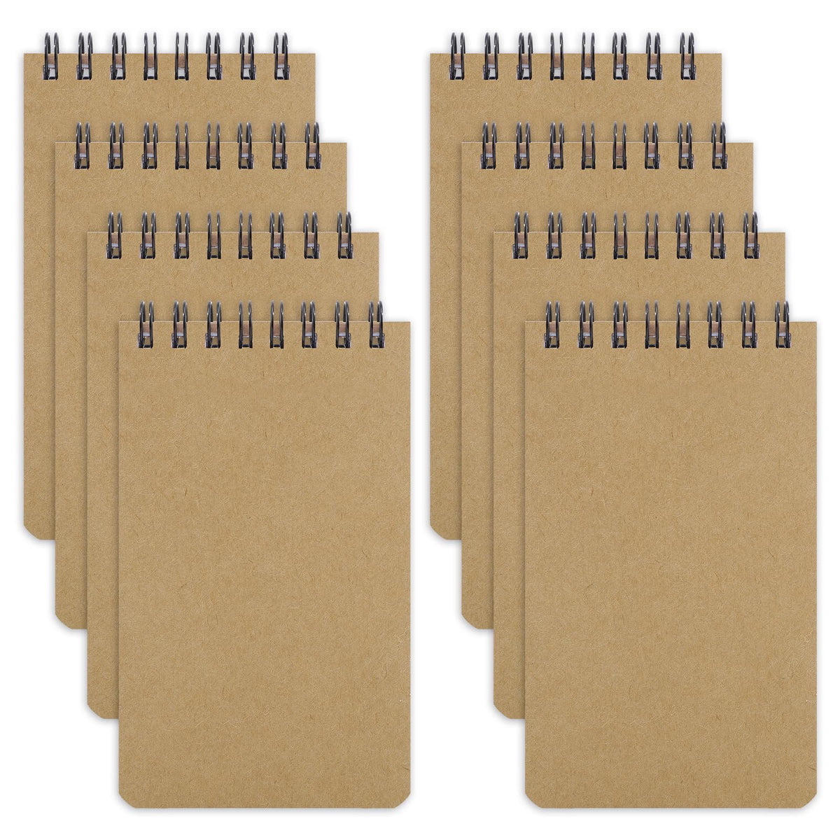 Thboxes 8 Pack Pocket Notebooks, 3 X 5 In Spiral Notepads, Lined