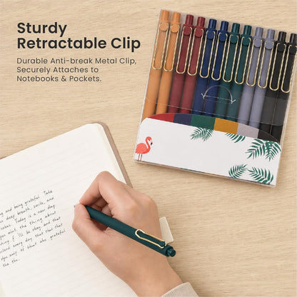 WY WENYUAN Metal Ballpoint Pens, 1.0mm Smooth Writing Black Ink, Aesthetic Metallic Pen with Clip, Elegant Office School Gift Pen for Teachers, Women, Coworkers, Journaling Note Taking