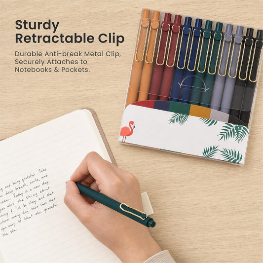 WY WENYUAN Metal Ballpoint Pens, 1.0mm Smooth Writing Black Ink, Aesthetic Metallic Pen with Clip, Elegant Office School Gift Pen for Teachers, Women, Coworkers, Journaling Note Taking