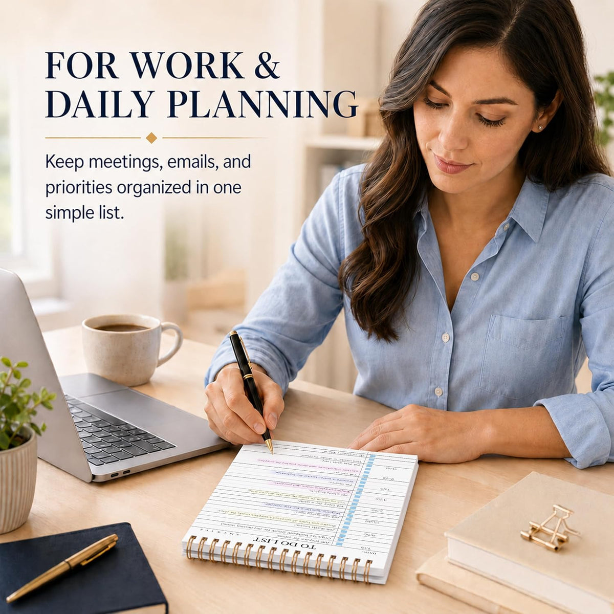 To Do List Notepad 3 Pack, Undated Daily Planner Notepad, A5 (5.5" x 8.3")