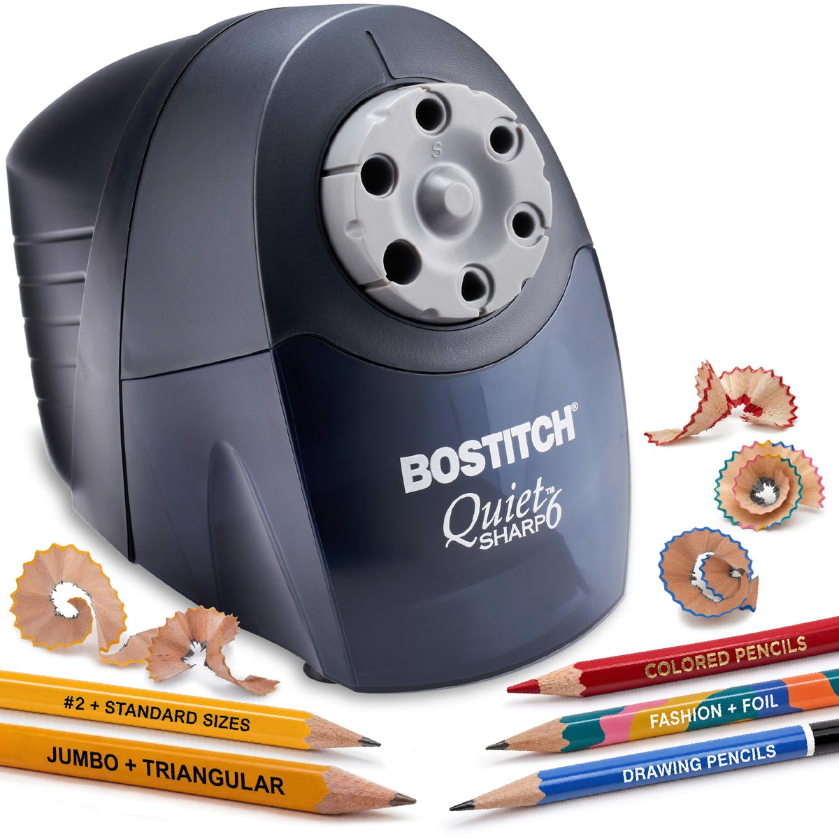 Bostitch Office Heavy Duty Electric Pencil Sharpener, Classroom, Blue