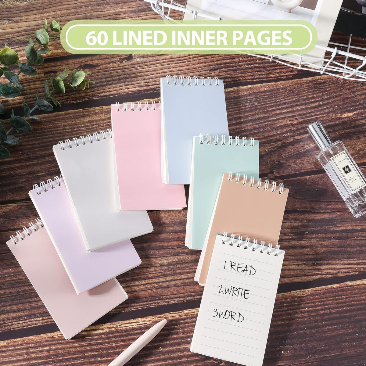Ddaowanx Small Notebooks,Cute 3x5 Pocket Spiral Notepads With Lined Pages