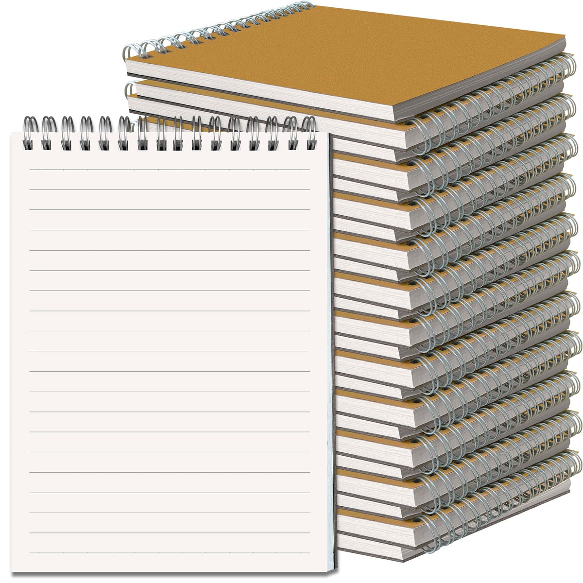 OSIMIG 24 Pack A5 Spiral Notebooks Bulk, 8x5.5 Lined Journaling Notebooks
