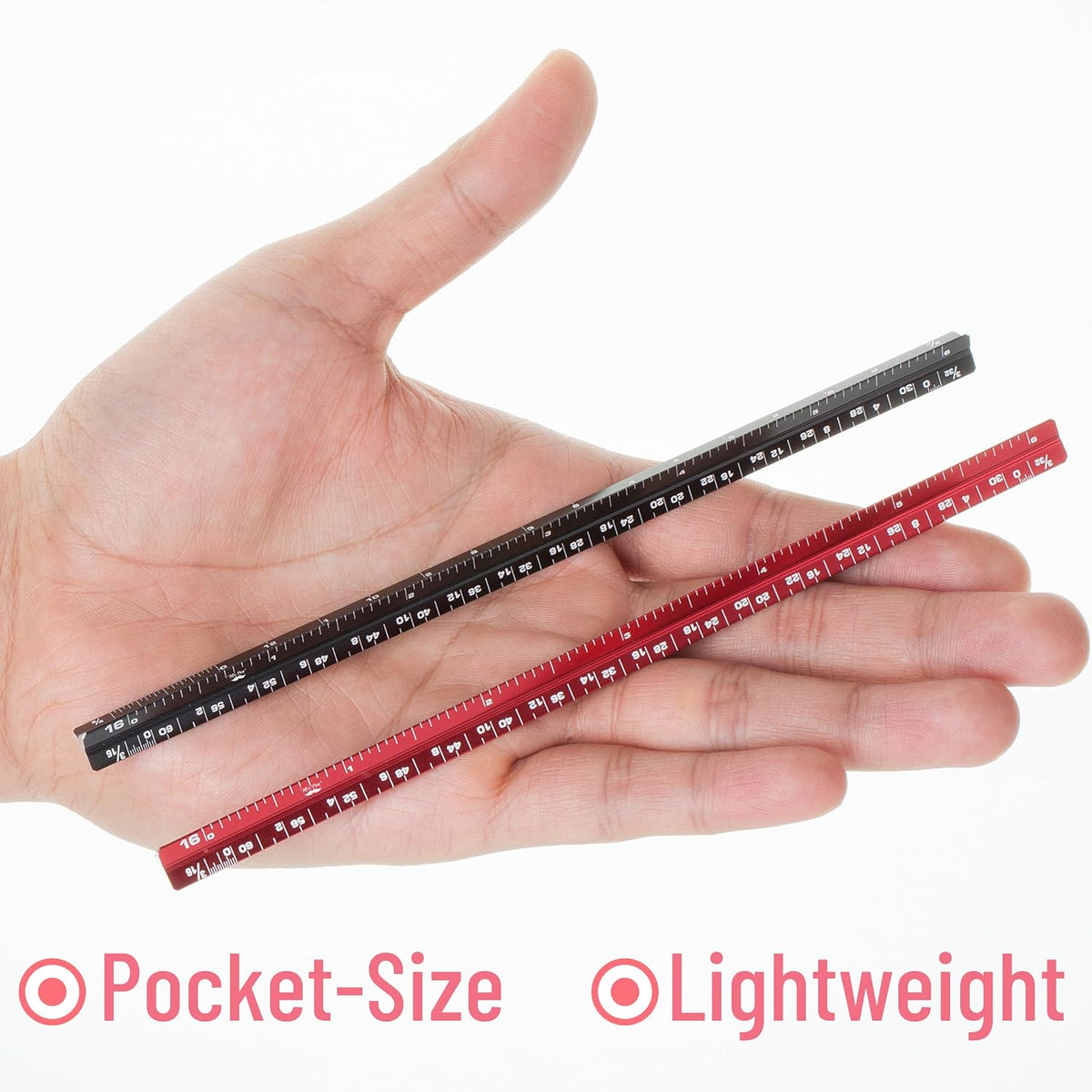 Mr. Pen- 6 Inch Pocket Size Ruler, 2 Pack, Small Architectural Scale