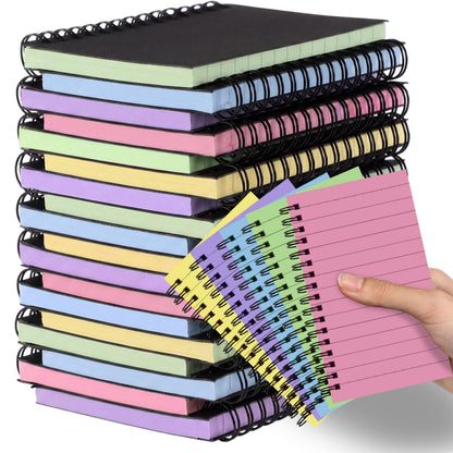 Jutom 18 Pcs Small Spiral Notebook Memo Pad 3x5, Orange