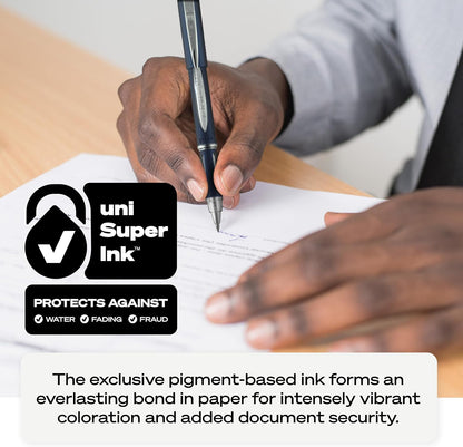 uniball™ Jetstream RT Ballpoint Pens, Black Ink, 0.7mm Fine Point, 3 Count