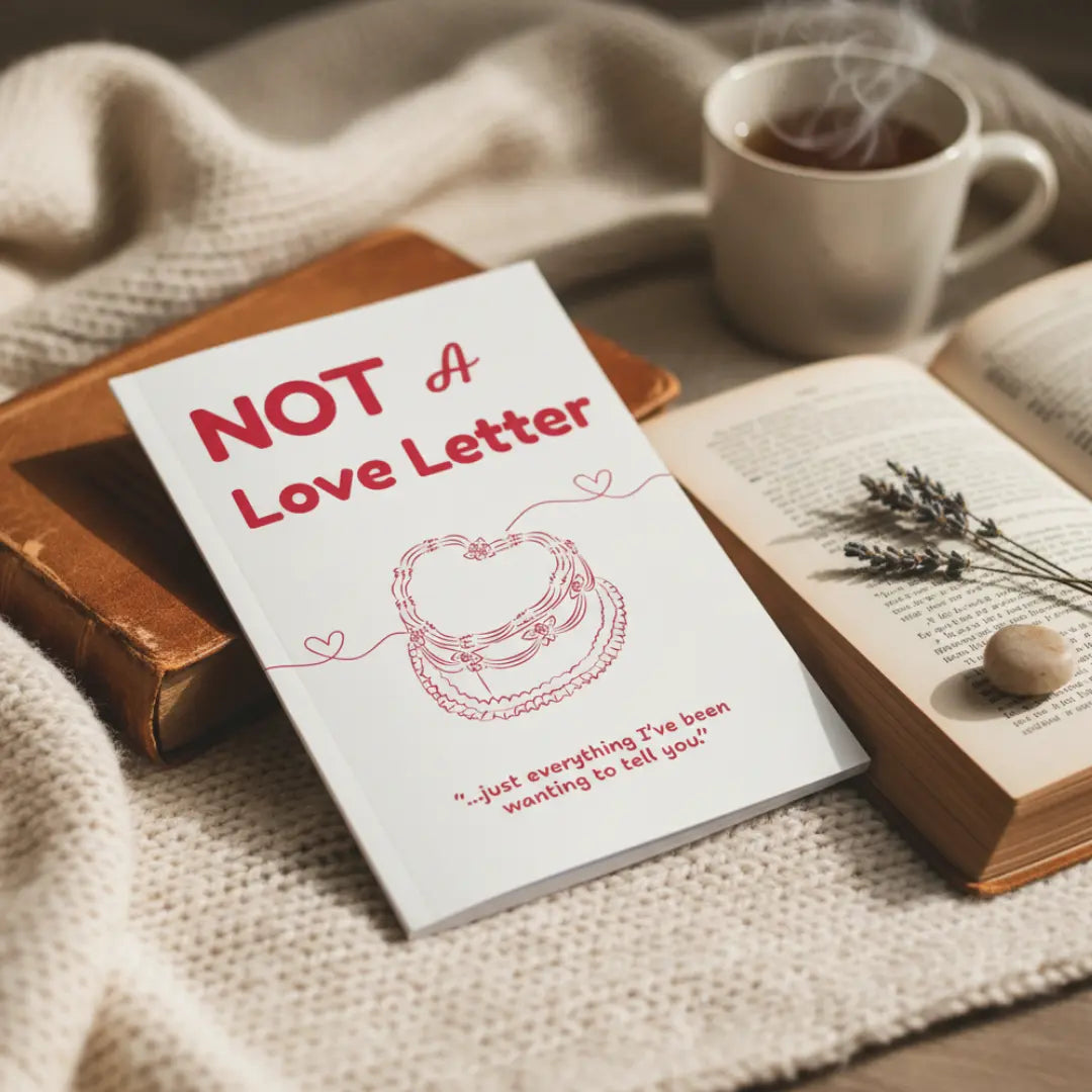 Not A Love Letter Romantic Fill-In Love Journal for Couples – Aesthetic Gift Book | BookTok Anniversary, Perfect Gift for Valentine’s Day, Birthday Interactive Notebook Color Travel Notebook