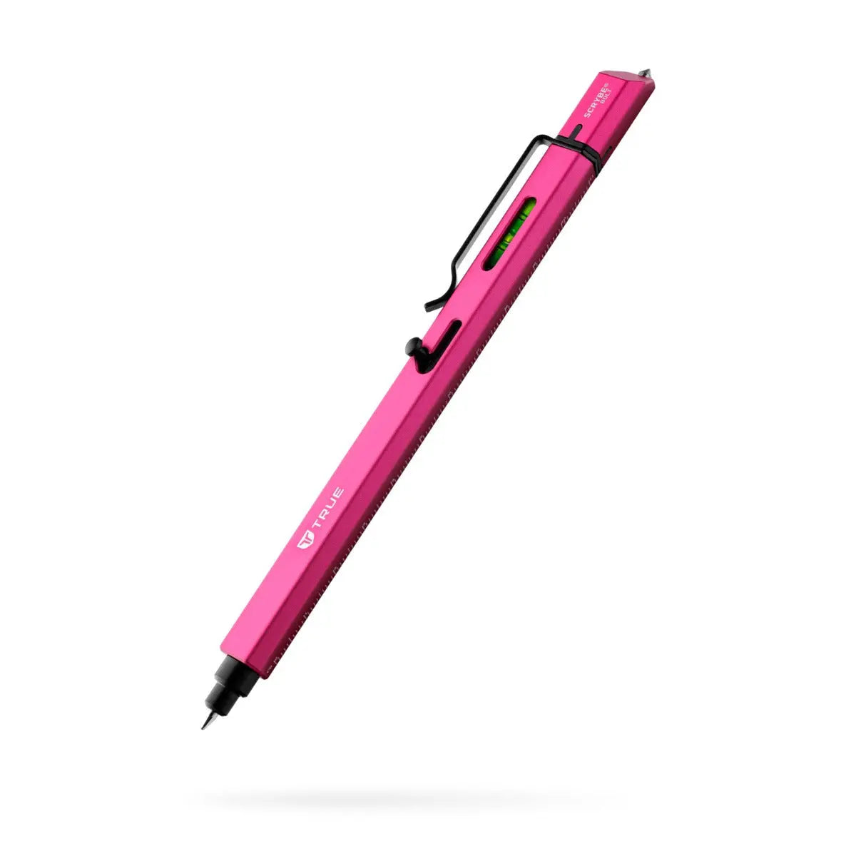 True Scrybe Bolt Action 8-in-1 Multi-Tool Ballpoint Pen, Office Stationery Writing Tool for Computers & Office Equipment, Bolt Action Pen Scriber Bubble Level