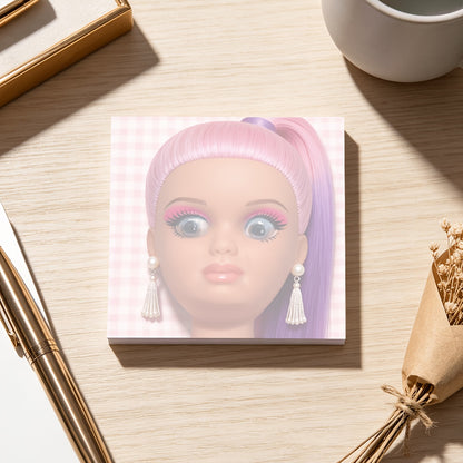 50/100 Sheets Creative Note Paper, Funny Gross Grimace Doll Notepad, Sarcastic Sticky Notes with Square Design, Perfect for Colleague Gifts, Office Humor Desktop Decoration, Workplace Grimace Message and Emotional Aesthetic Stationery