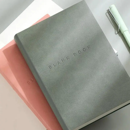 Minimalist 760 Page Blank Notebook - A5 Size, Suitable For Sketching And Doodling, Made Of Artificial Leather, Soft Cover, Ideal For College Students And Adults, Christmas Gifts