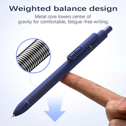 8 Pack Gel Pens, Quick-Drying Black & Color Ink, 0.7mm Fine Point Fidget Pen Smooth Long-Lasting Ink Pens, Stress Relief , No Smear, No Bleed, Journaling, Note Taking ,School Office, Gifts for Men Women