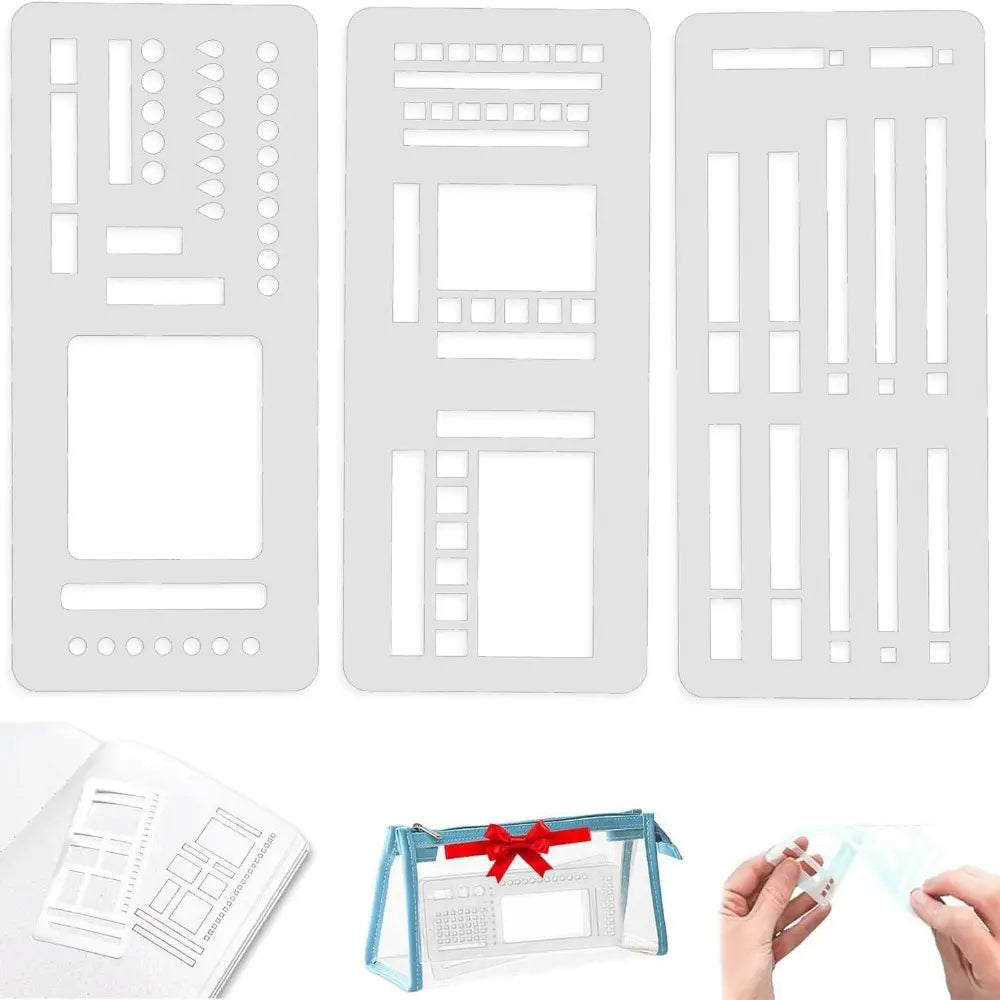 Manual flexible recording template flexible recording manual account template ruler School Stationery