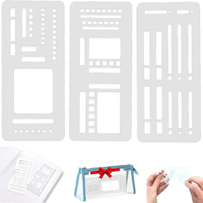 Manual flexible recording template flexible recording manual account template ruler School Stationery