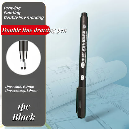 Introducing The New Double-Line Gel Pen in Sizes 0.1Mm, 0.3Mm, And 0.5Mm, an Essential Tool for Architectural Design Exams, Sketching, And Artistic Painting, Drawing Pen For Artist, Drawing Pen For Pencil, Drawing Pen For Art, Art Pen, School Supplies, Sc
