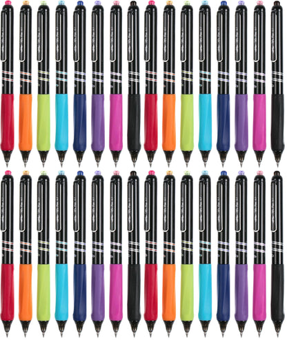 Mr. Pen- Retractable Gel Pens, 8 Pack, Vibrant Barrels, Fast Dry, Colorful Ink Gel Pens Fine Point 0.7mm