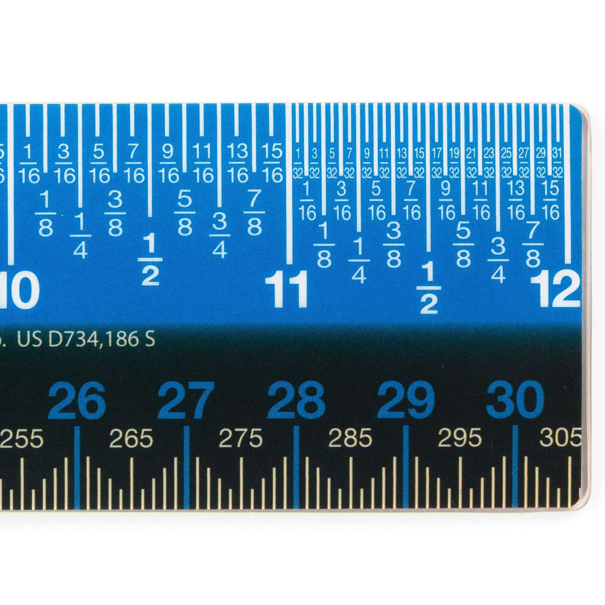 Victor Easy Read 12-Inch Plastic Ruler, Non-Glare Straight Edge Ruler, Standard and Metric Measuring Tool for School, Office, Drafting, Drawing, and Crafts