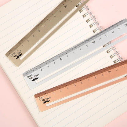 Mr. Pen- Steel Rulers, 3 pcs, 15cm, Silver, Gold, Rose Gold
