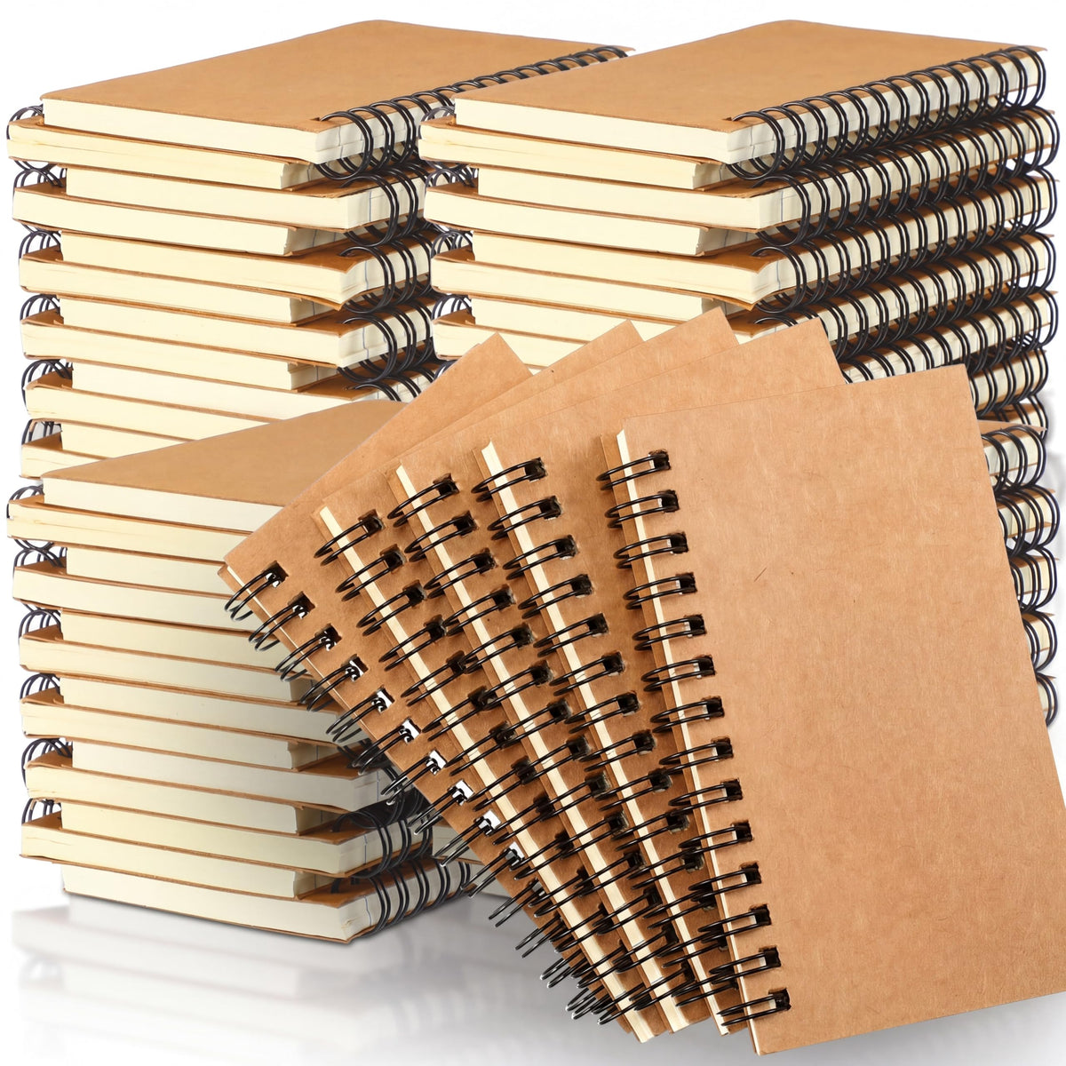 Jutom 18 Pcs Small Spiral Notebook Memo Pad 3x5, Orange