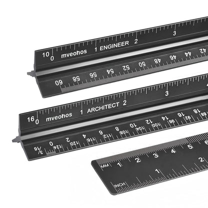 Architectural Scale Ruler, Imperial Measurements 12''