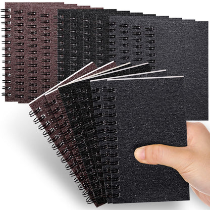 Jutom 18 Pcs Small Spiral Notebook Memo Pad 3x5, Orange