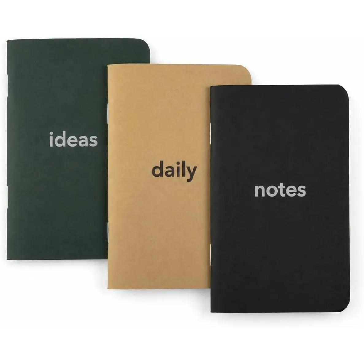 Pocket Notebooks 3 Pack  Pages Mini Notebooks 3.5x5.5 48 Pages | Notes • Daily • Ideas — Ruled, Blank & Dot Grid Pages • 100 GSM Paper • Three Notebooks, Three Purposes
