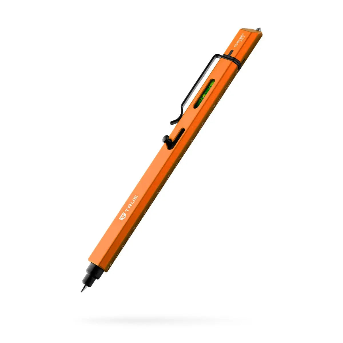 True Scrybe Bolt Action 8-in-1 Multi-Tool Ballpoint Pen, Office Stationery Writing Tool for Computers & Office Equipment, Bolt Action Pen Scriber Bubble Level