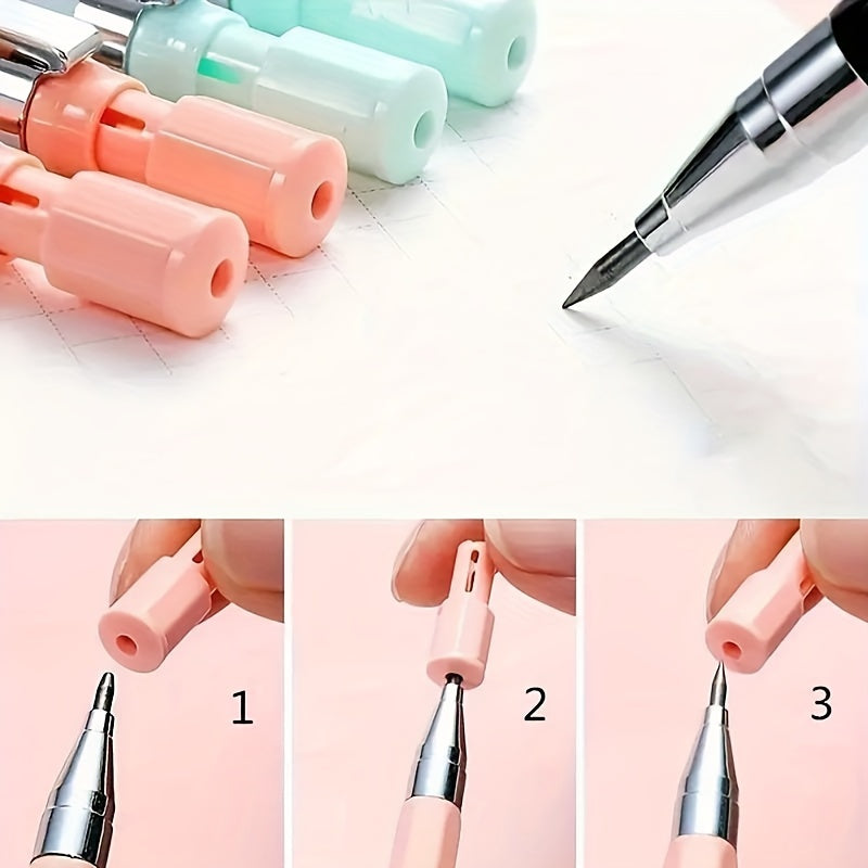 Multifunctional 2B 2.0Mm Mechanical Pencil with Built-In Sharpener, Creative Drawing And Art Supplies, Office And Study Essentials, 1+16pcs Set