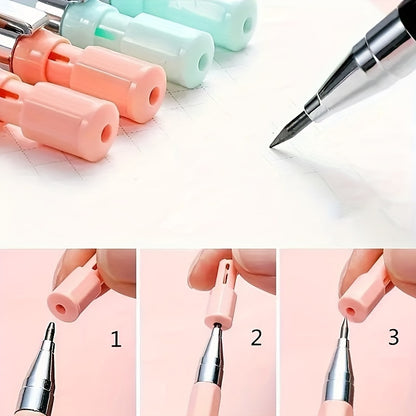 Multifunctional 2B 2.0Mm Mechanical Pencil with Built-In Sharpener, Creative Drawing And Art Supplies, Office And Study Essentials, 1+16pcs Set